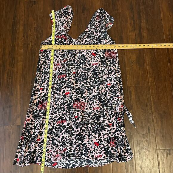 ZADIG & VOLTAIRE Reens Leo Mini Dress Multi Leopard Ruffled Whimsigoth - Picture 13 of 13